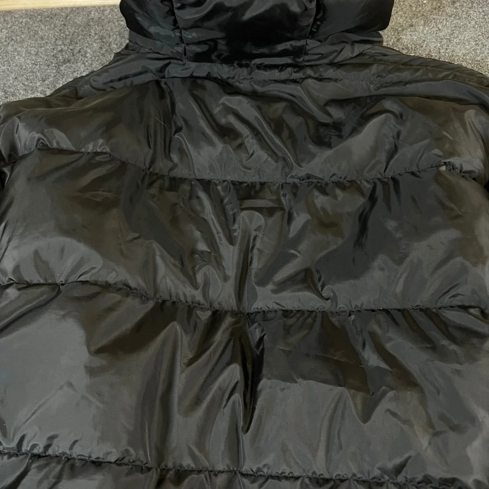 Eddie Bauer Mens Wide Channel Hooded Down Jacket EB650 Black Large Outdoor